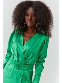 Rochie subtila cu decolteu plic, verde 9010 - Magazin online - Boutique